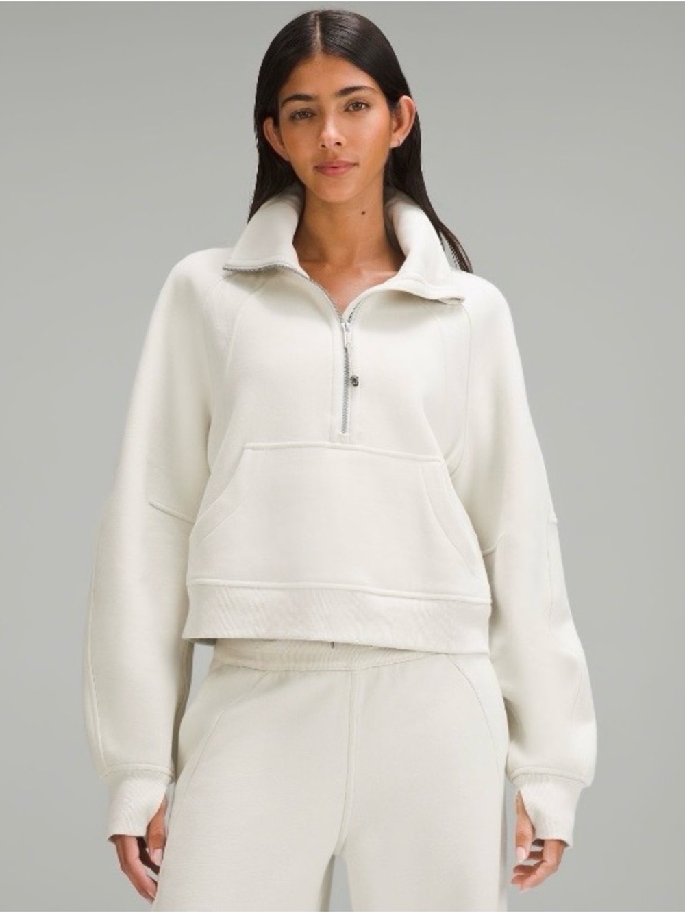 Lululemon Scuba Oversized Funnel
Neck Half Zip in Bone size XL/XXL